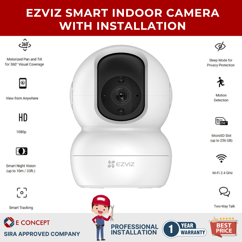EZVIZ TY2 Indoor CCTV Camera Dubai Installation