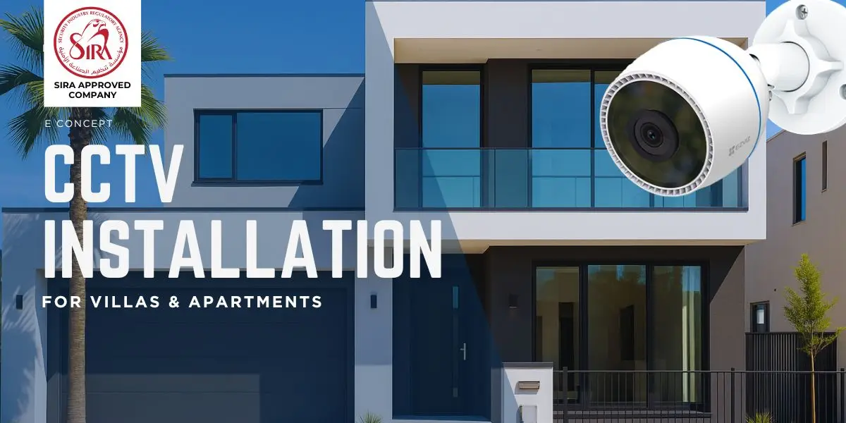 cctv camera installation for villas apartments townhouses home in dubai uae